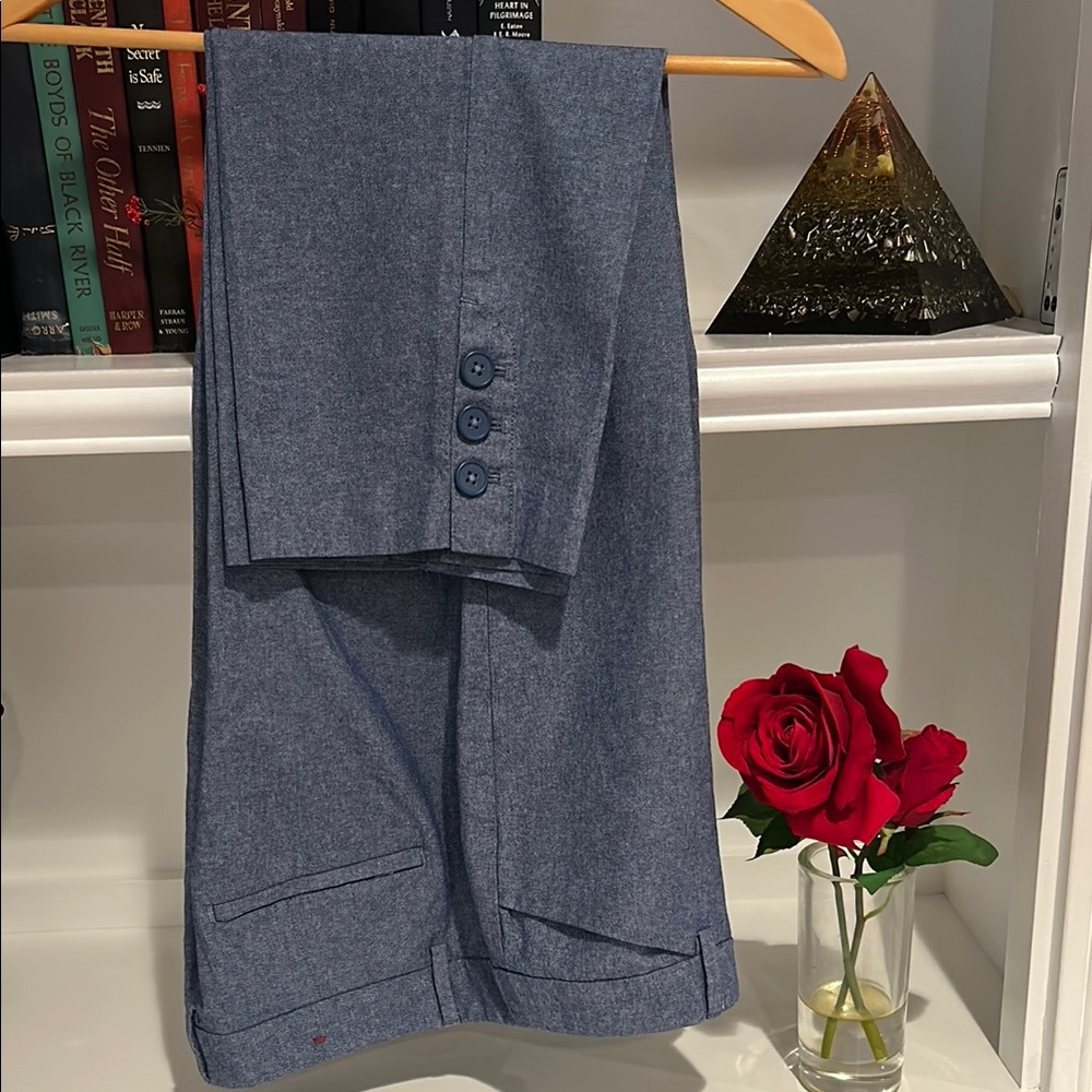 Talbots Gray Chinos Straight-Leg Professional Wear # 59